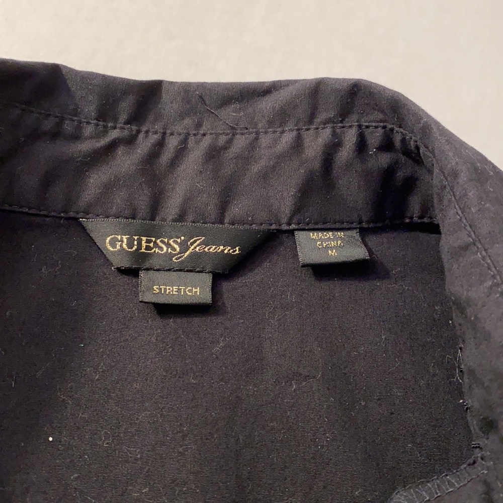 Vintage Y2K Guess Black button down tunic / dress - Picture 3 of 13